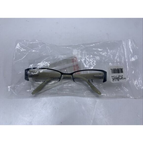 ARMANI EXCHANGE EYEGLASSES FRAME AX 124 JGN 51-17-130 Black / white - Picture 10 of 10